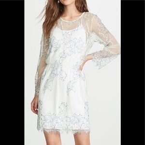 Loyd Ford Corded Lace Mini Dress